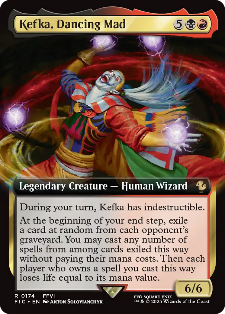 Kefka, Dancing Mad (Extended Art) [FINAL FANTASY Commander] | Chromatic Games