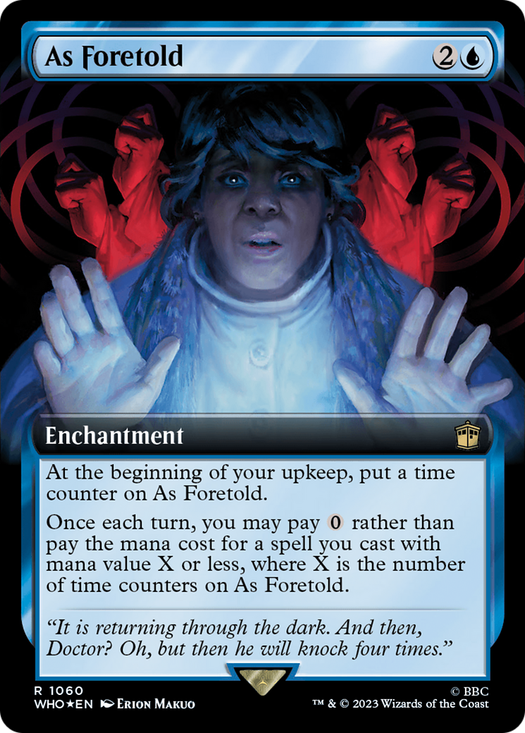 As Foretold (Extended Art) (Surge Foil) [Doctor Who] | Chromatic Games