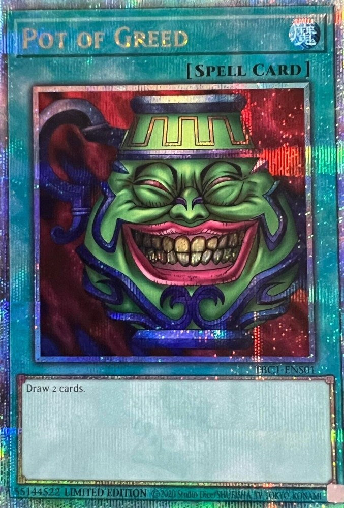 Pot of Greed [TBC1-ENS01] Secret Rare | Chromatic Games