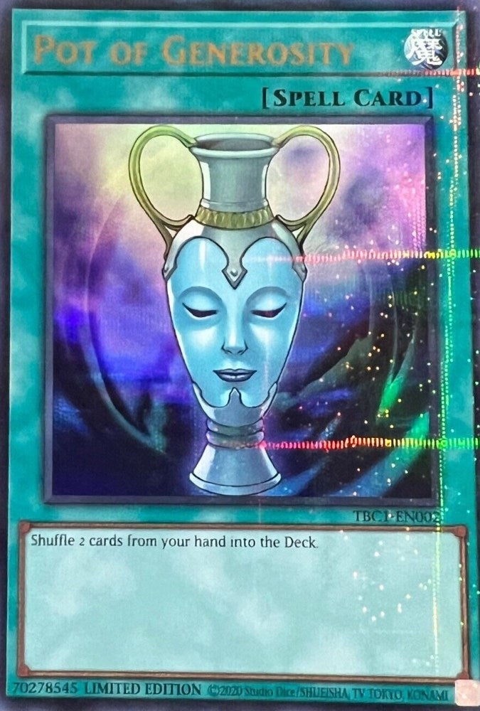 Pot of Generosity [TBC1-EN002] Ultra Rare | Chromatic Games