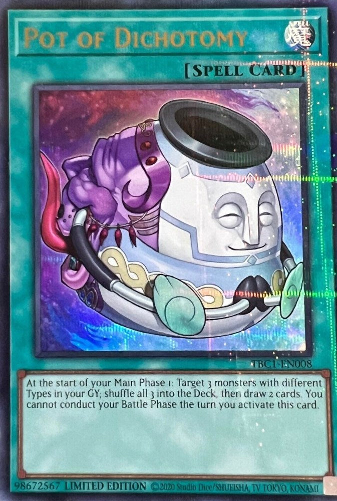 Pot of Dichotomy [TBC1-EN008] Ultra Rare | Chromatic Games