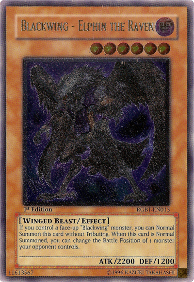 Blackwing - Elphin the Raven [RGBT-EN013] Ultimate Rare | Chromatic Games