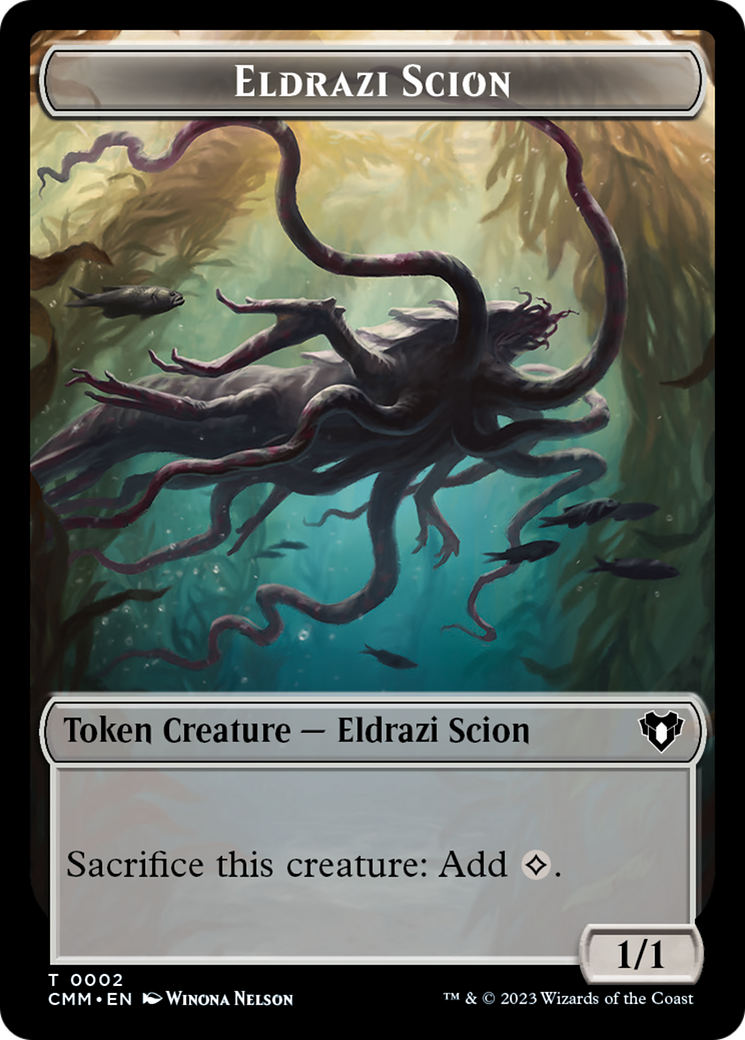 Eldrazi Scion // Myr Double-Sided Token [Commander Masters Tokens] | Chromatic Games