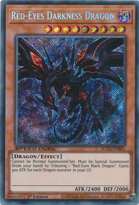 Red-Eyes Darkness Dragon [SGX3-ENB01] Secret Rare | Chromatic Games