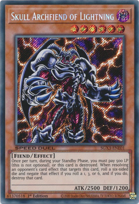 Skull Archfiend of Lightning [SGX3-ENE01] Secret Rare | Chromatic Games