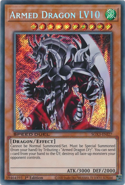 Armed Dragon LV10 [SGX3-ENI27] Secret Rare | Chromatic Games