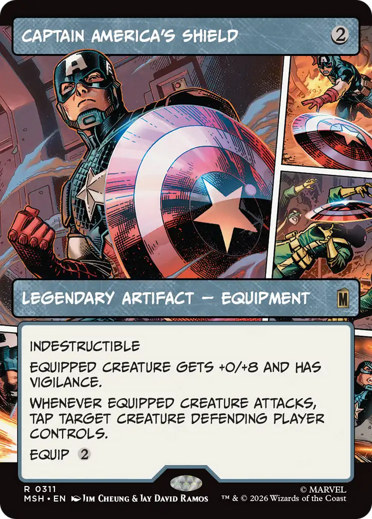Captain America's Shield (Borderless) (0311) [Marvel Super Heroes] | Chromatic Games