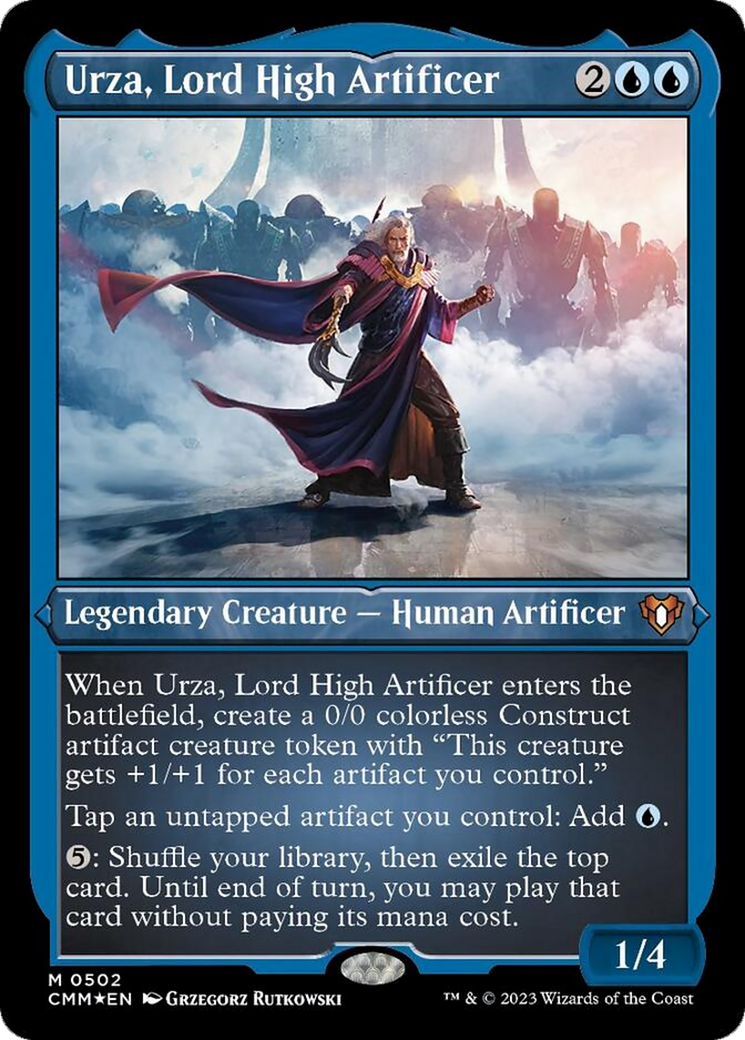 Urza, Lord High Artificer (Foil Etched) [Commander Masters] | Chromatic Games