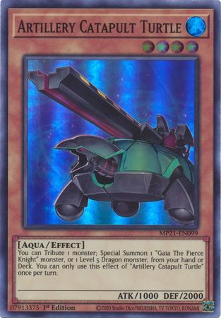 Artillery Catapult Turtle [MP21-EN099] Super Rare | Chromatic Games