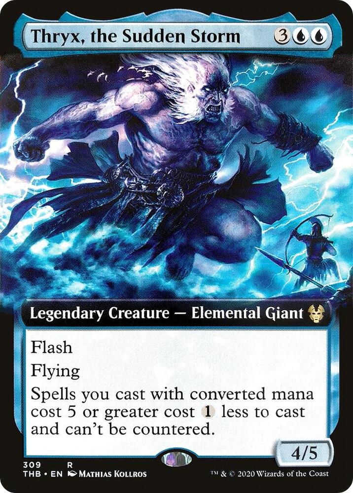 Thryx, the Sudden Storm 309/254 (Theros Beyond Death)  - Extended Art | Chromatic Games