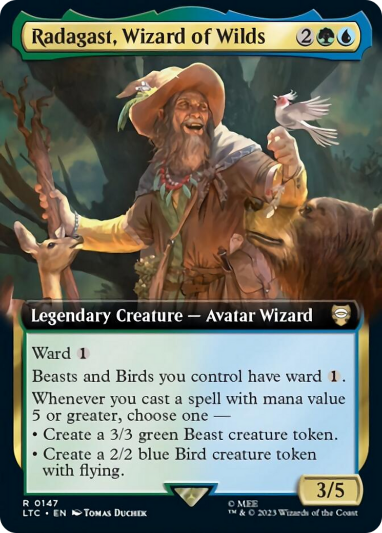 Radagast, Wizard of Wilds (Extended Art) [The Lord of the Rings: Tales of Middle-Earth Commander] | Chromatic Games