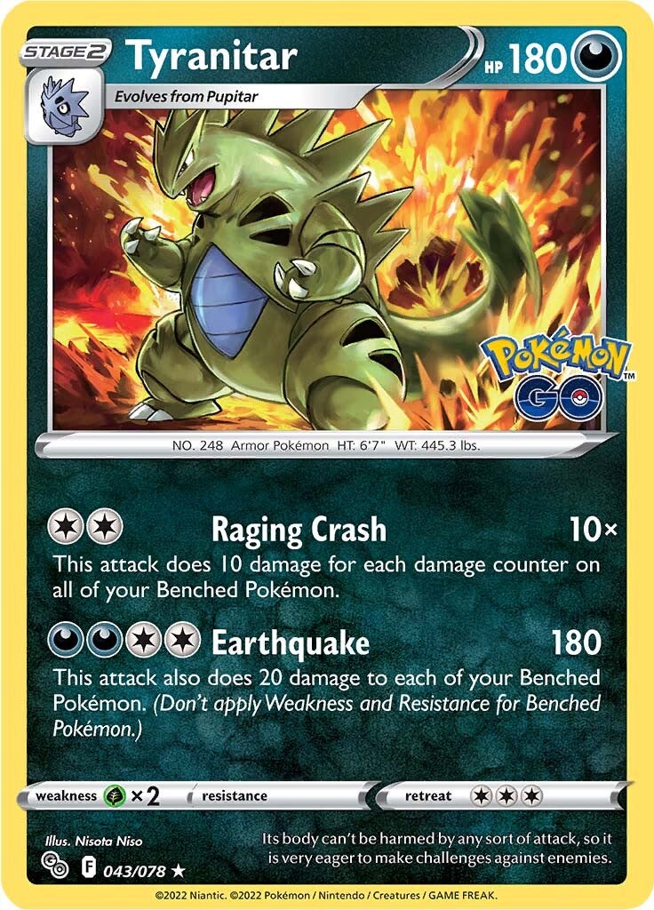 Tyranitar (043/078) [Pokémon GO] | Chromatic Games