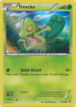 Treecko (6/160) (Sheen Holo) [XY: Primal Clash] | Chromatic Games