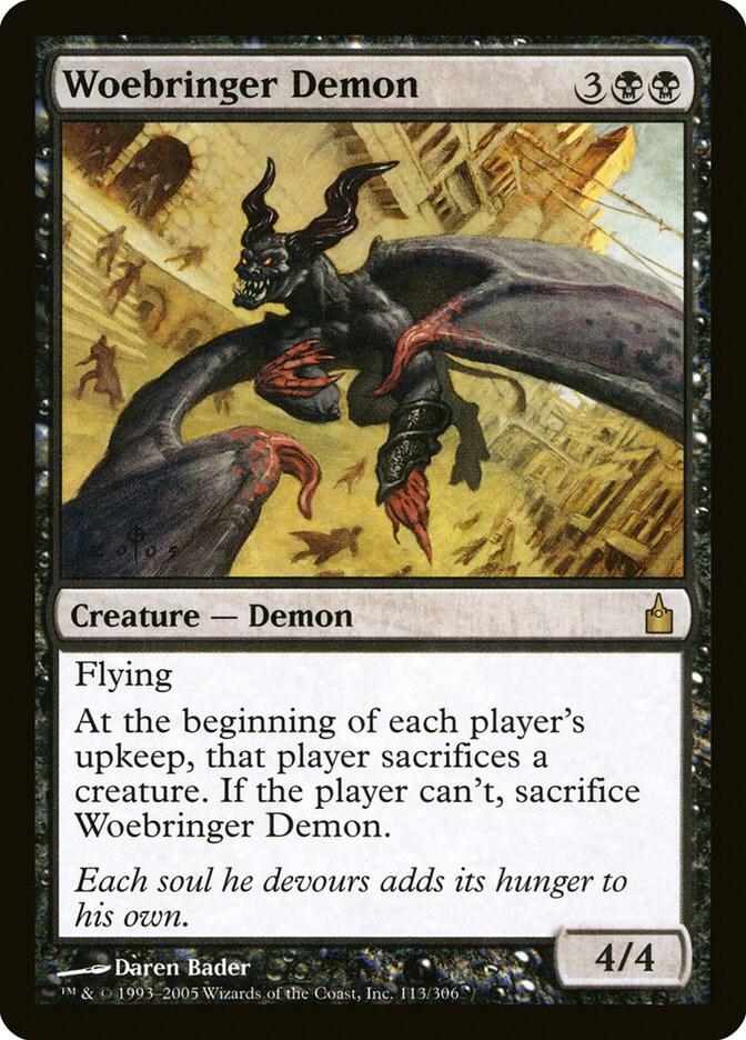 Woebringer Demon 113/306 (Ravnica: City of Guilds)  | Chromatic Games