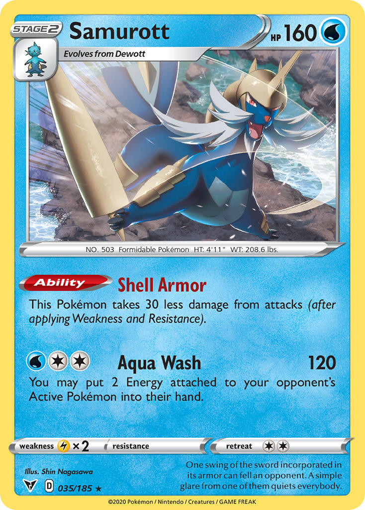 Samurott (035/185) [Sword & Shield: Vivid Voltage] | Chromatic Games