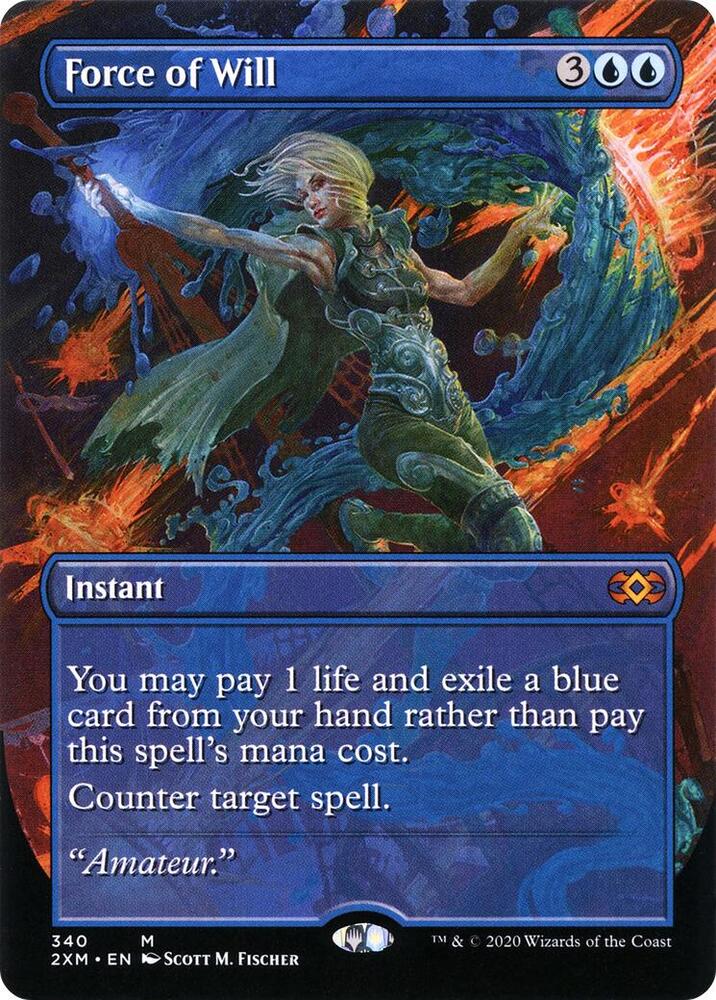 Force of Will 340/332 (Double Masters)  - Foil | Chromatic Games