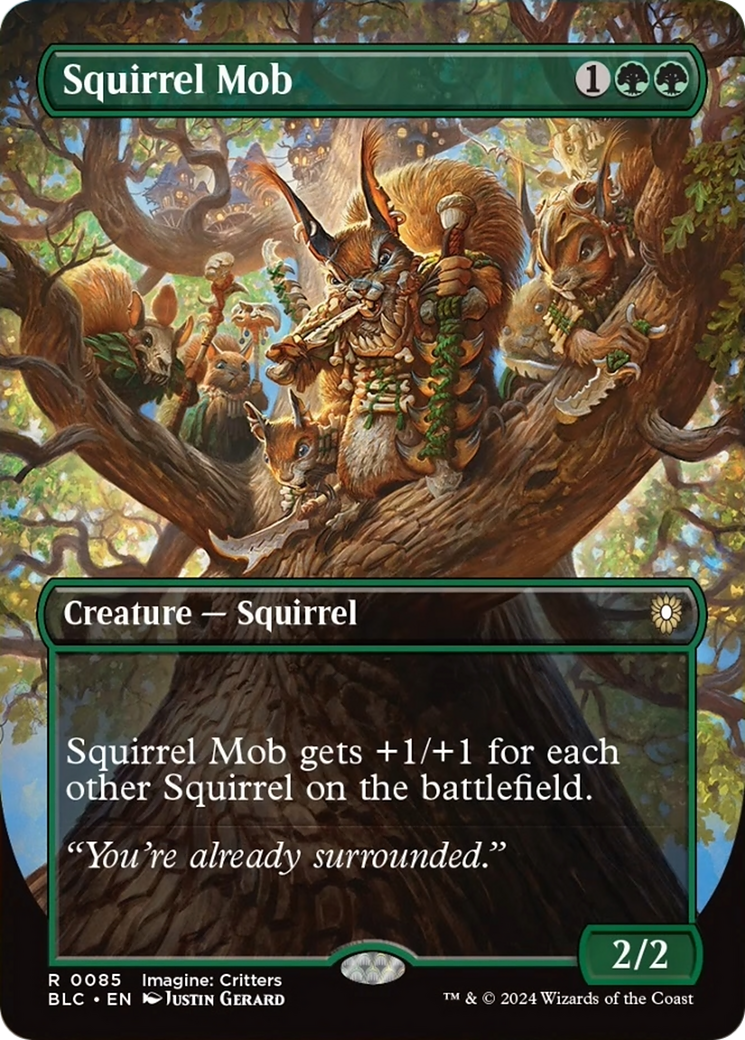 Squirrel Mob (Borderless) [Bloomburrow Commander] | Chromatic Games