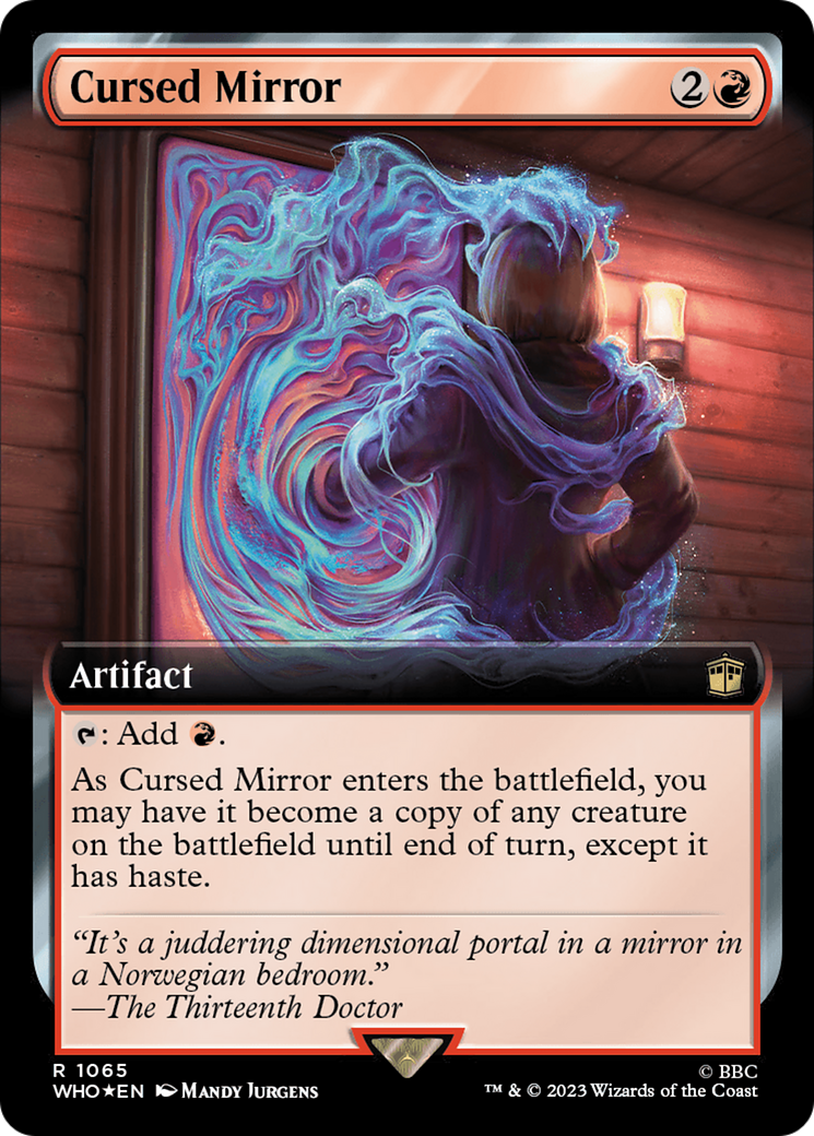 Cursed Mirror (Extended Art) (Surge Foil) [Doctor Who] | Chromatic Games