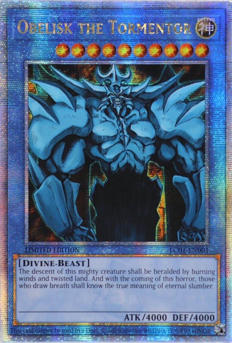 Obelisk the Tormentor (25th Anniversary) [LC01-EN001] Quarter Century Secret Rare | Chromatic Games