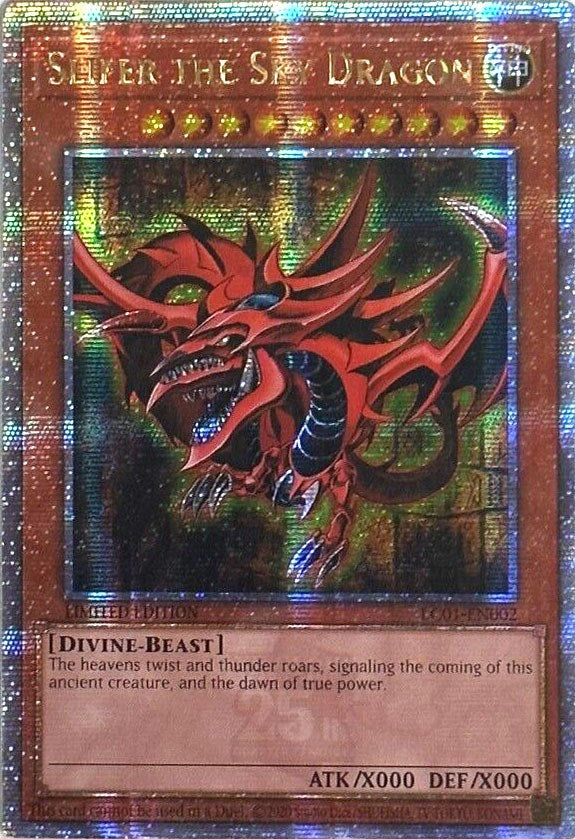 Slifer the Sky Dragon (25th Anniversary) [LC01-EN002] Quarter Century Secret Rare | Chromatic Games