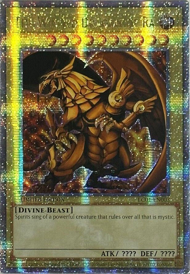 The Winged Dragon of Ra (25th Anniversary) [LC01-EN003] Quarter Century Secret Rare | Chromatic Games
