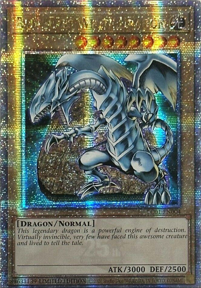 Blue-Eyes White Dragon (25th Anniversary) [LC01-EN004] Quarter Century Secret Rare | Chromatic Games