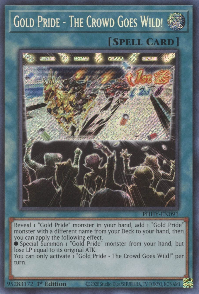 Gold Pride - The Crowd Goes Wild! [PHHY-EN091] Secret Rare | Chromatic Games