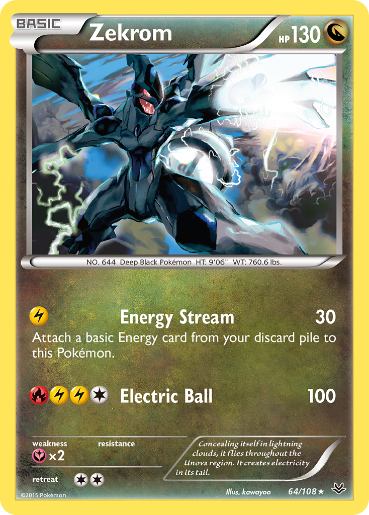 Zekrom (64/108) [XY: Roaring Skies] | Chromatic Games