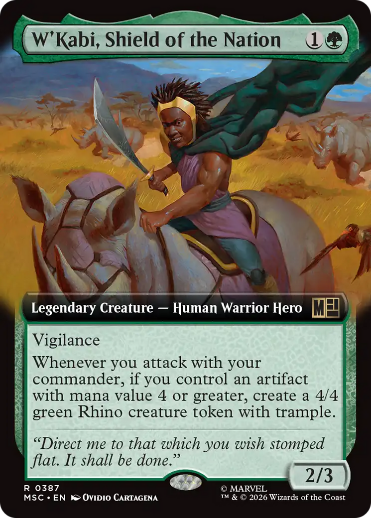 W'Kabi, Shield of the Nation (Extended Art) [Marvel Super Heroes Commander] | Chromatic Games
