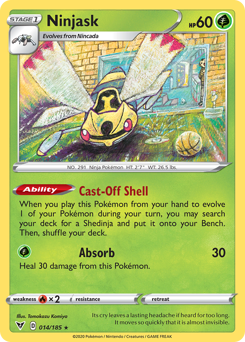 Ninjask (014/185) [Sword & Shield: Vivid Voltage] | Chromatic Games
