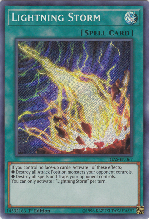 Lightning Storm [IGAS-EN067] Secret Rare | Chromatic Games
