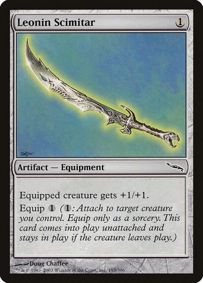 Leonin Scimitar 193/306 (Mirrodin)  | Chromatic Games