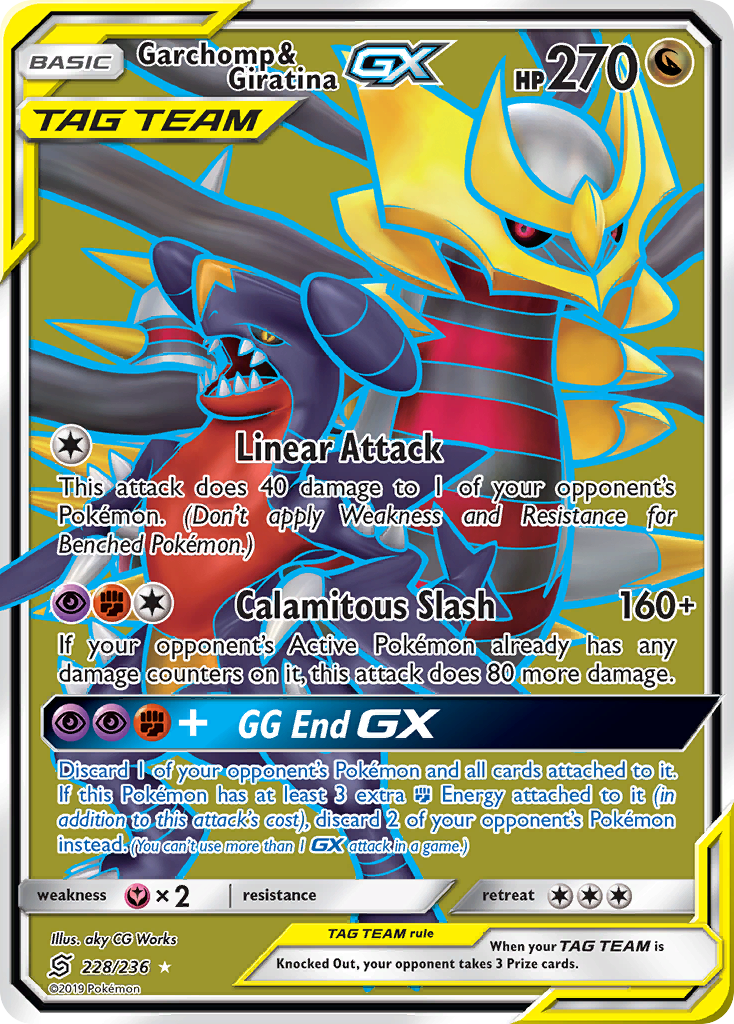 Garchomp & Giratina GX (228/236) [Sun & Moon: Unified Minds] | Chromatic Games