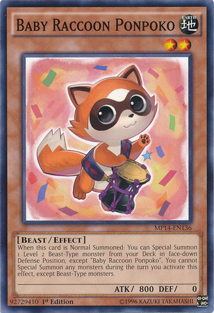 Baby Raccoon Ponpoko [MP14-EN136] Common | Chromatic Games