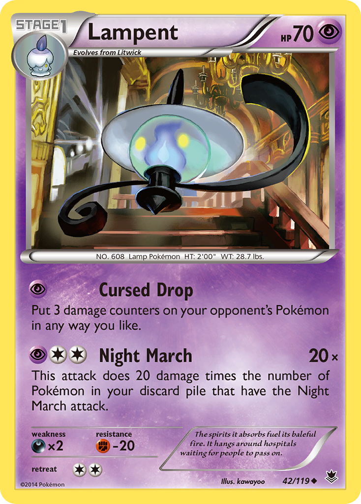 Lampent (42/119) [XY: Phantom Forces] | Chromatic Games