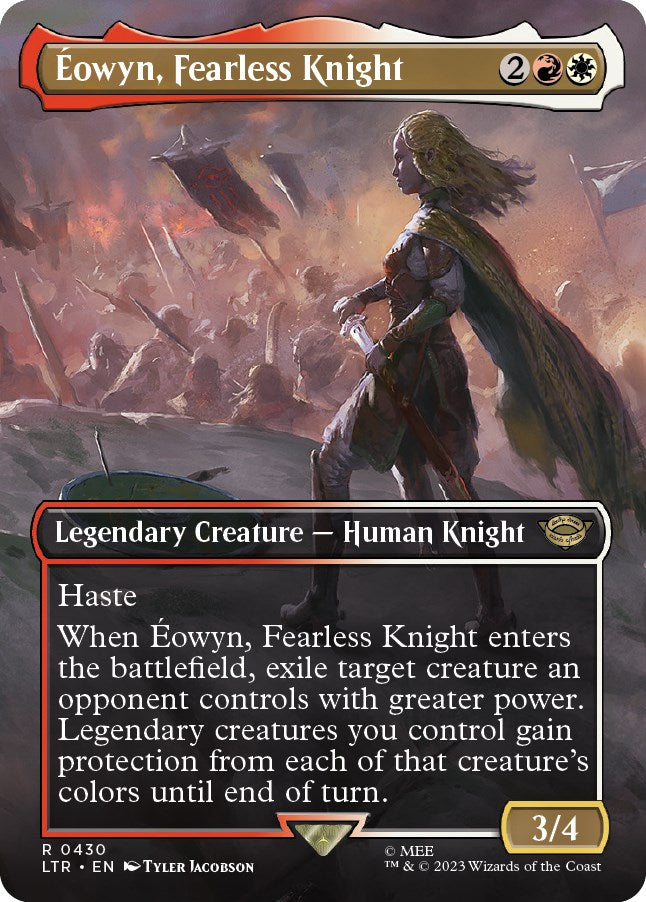 Eowyn, Fearless Knight (Borderless Alternate Art) [The Lord of the Rings: Tales of Middle-Earth] | Chromatic Games