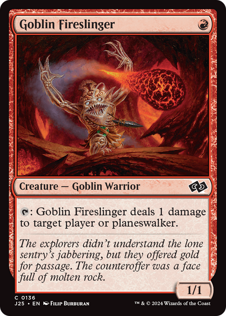 Goblin Fireslinger [Foundations Jumpstart] | Chromatic Games