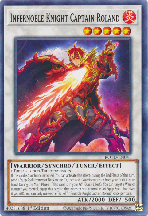 Infernoble Knight Captain Roland [ROTD-EN041] Common | Chromatic Games