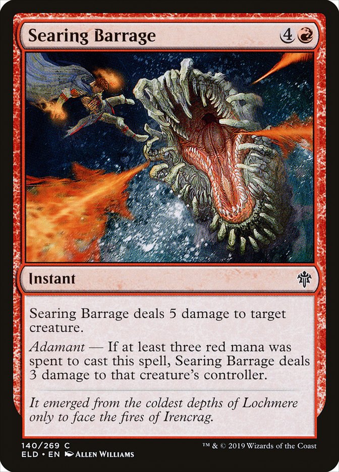 Searing Barrage 140/269 (Throne of Eldraine)  | Chromatic Games