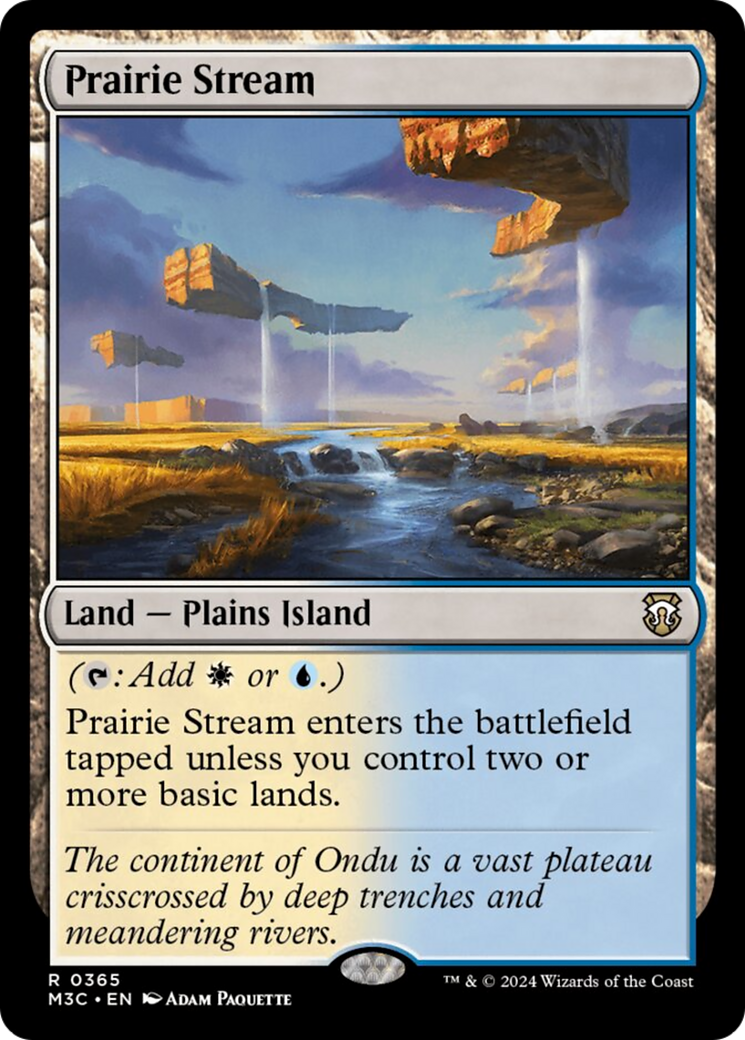 Prairie Stream (Ripple Foil) [Modern Horizons 3 Commander] | Chromatic Games