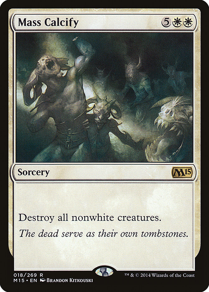 Mass Calcify 18 (Magic 2015 (M15))  - Foil | Chromatic Games