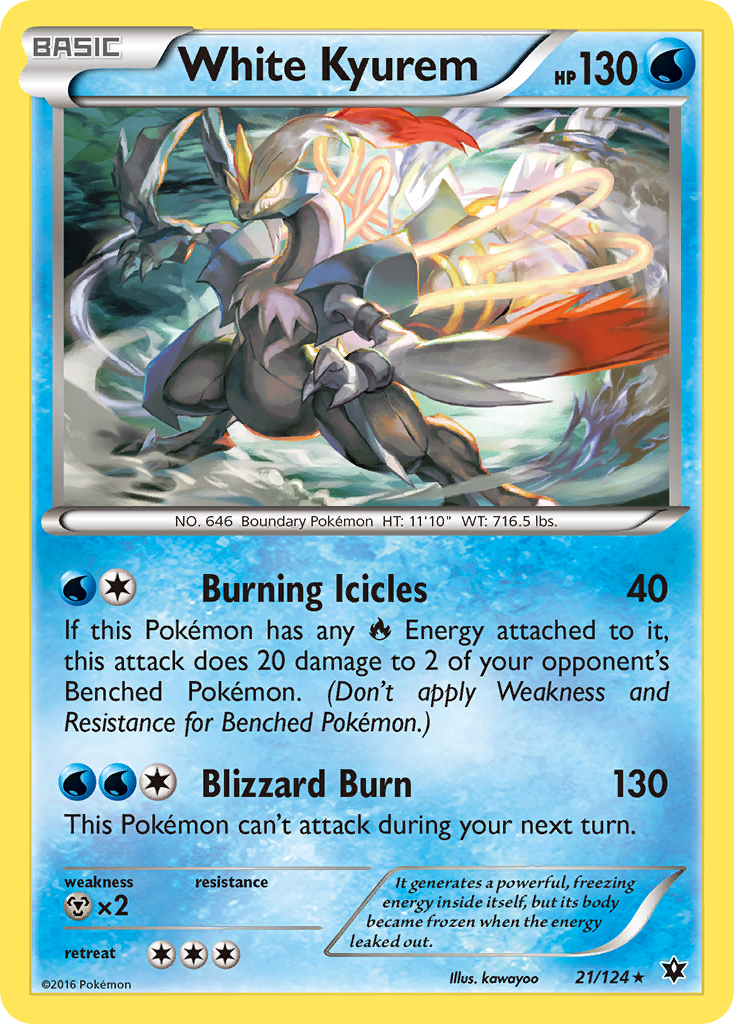 White Kyurem (21/124) [XY: Fates Collide] | Chromatic Games