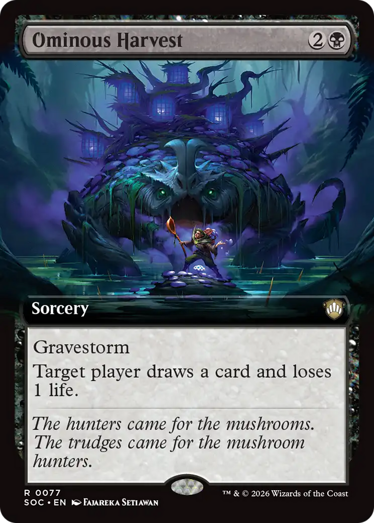 Ominous Harvest (Extended Art) [Secrets of Strixhaven Commander] | Chromatic Games