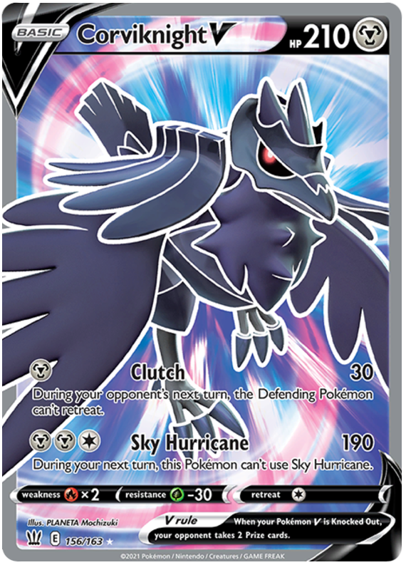 Corviknight V (156/163) [Sword & Shield: Battle Styles] | Chromatic Games