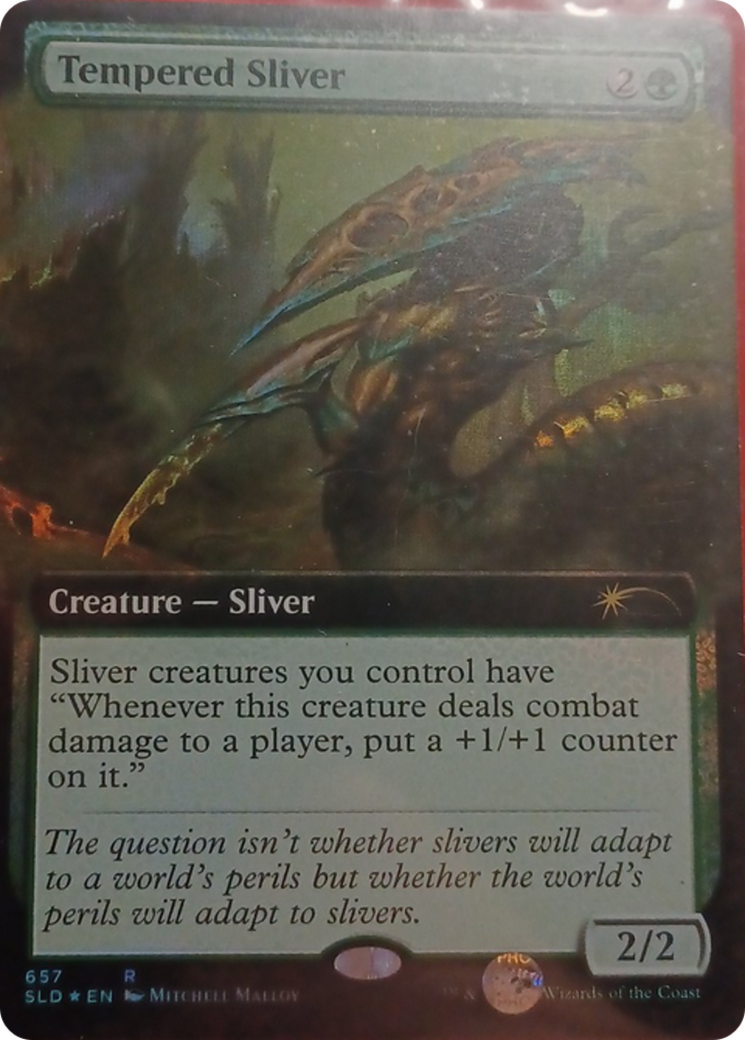 Tempered Sliver (Extended Art) [Secret Lair Drop Promos] | Chromatic Games