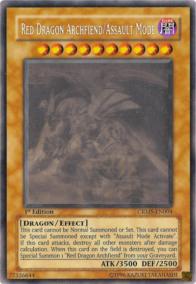 Red Dragon Archfiend/Assault Mode [CRMS-EN004] Ghost Rare | Chromatic Games