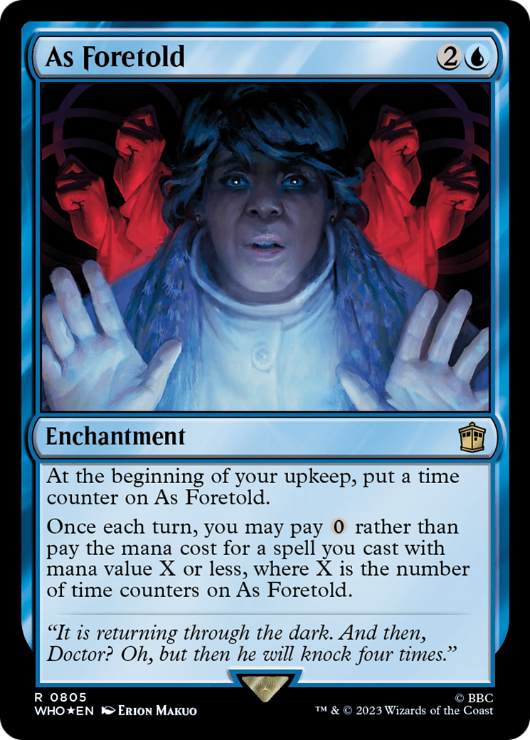 As Foretold (Surge Foil) [Doctor Who] | Chromatic Games