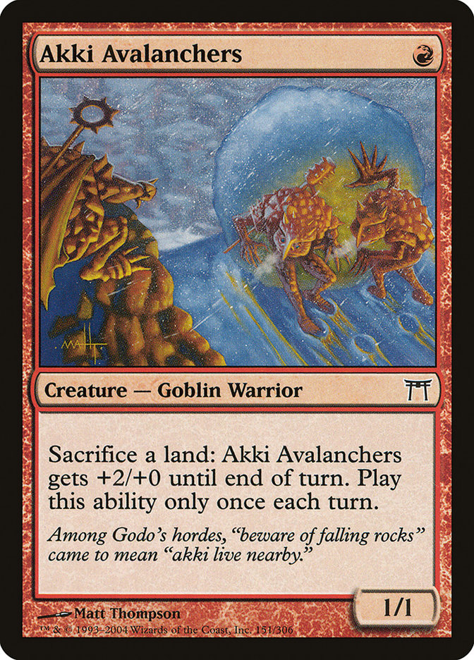Akki Avalanchers 151/306 (Champions of Kamigawa)  | Chromatic Games