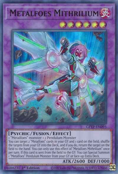 Metalfoes Mithrilium [GFTP-EN095] Ultra Rare | Chromatic Games