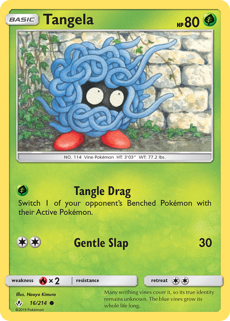 Tangela (16/214) [Sun & Moon: Unbroken Bonds] | Chromatic Games